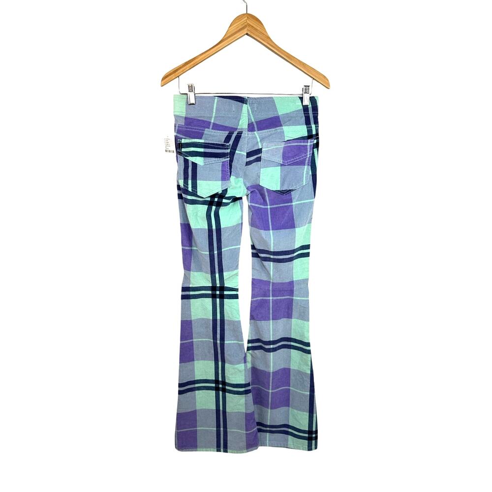 Free People Pull On Corduroy Printed Flares Size 26 NWT Retro Y2K Boho Pants - Picture 7 of 12